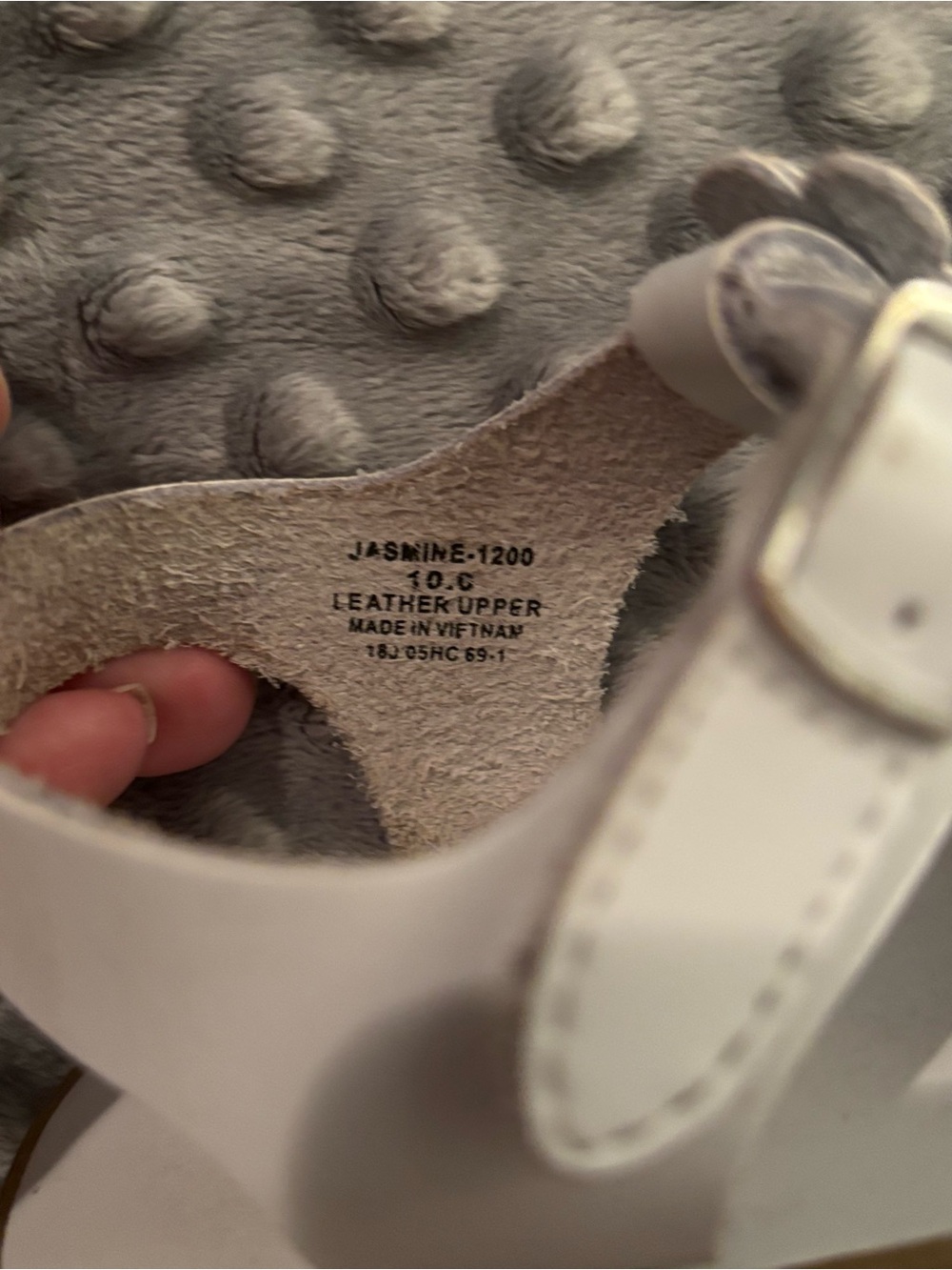 FootMates Jasmine White Floral Accent Girls Sandals - Picture 2 of 3